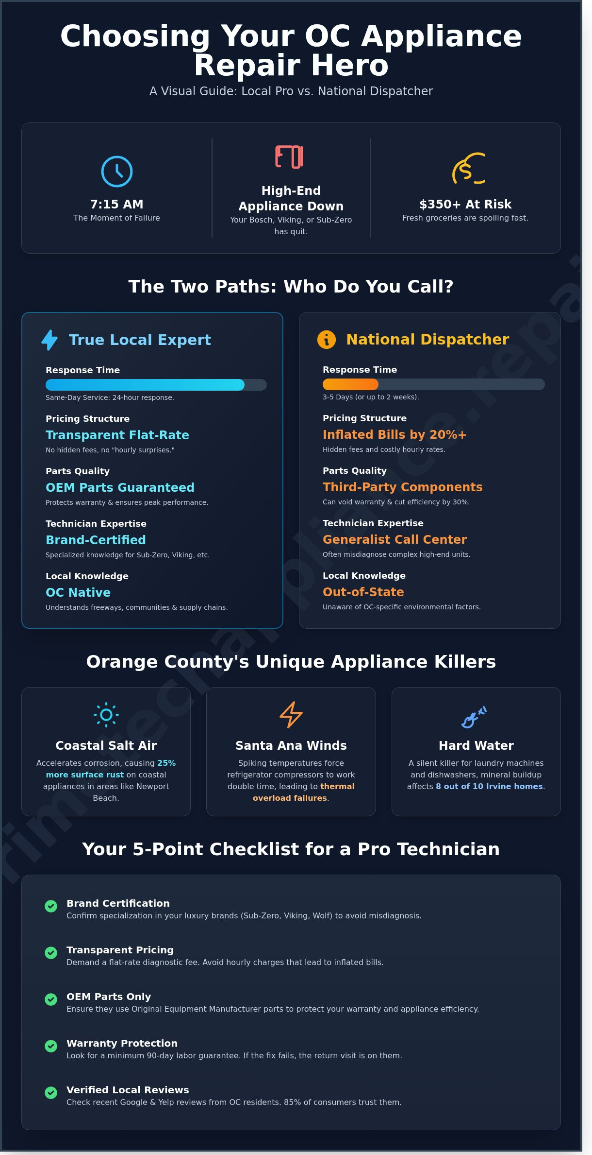 Choosing the Best Local Appliance Repair Service in Orange County (2026 Guide)