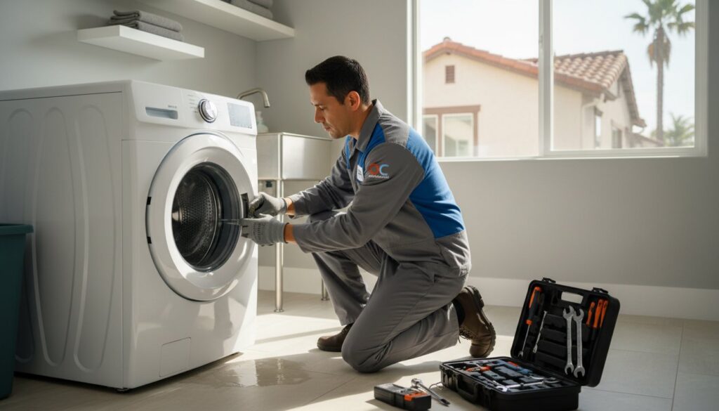 Washing Machine Leaking Water in Santa Ana? Emergency Triage & Repair Guide