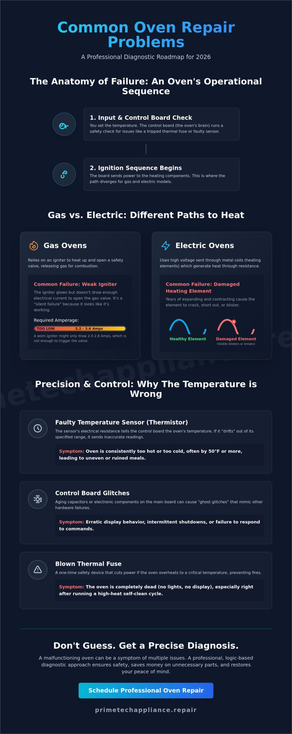 Common Oven Repair Problems: A Professional Diagnostic Guide for 2026