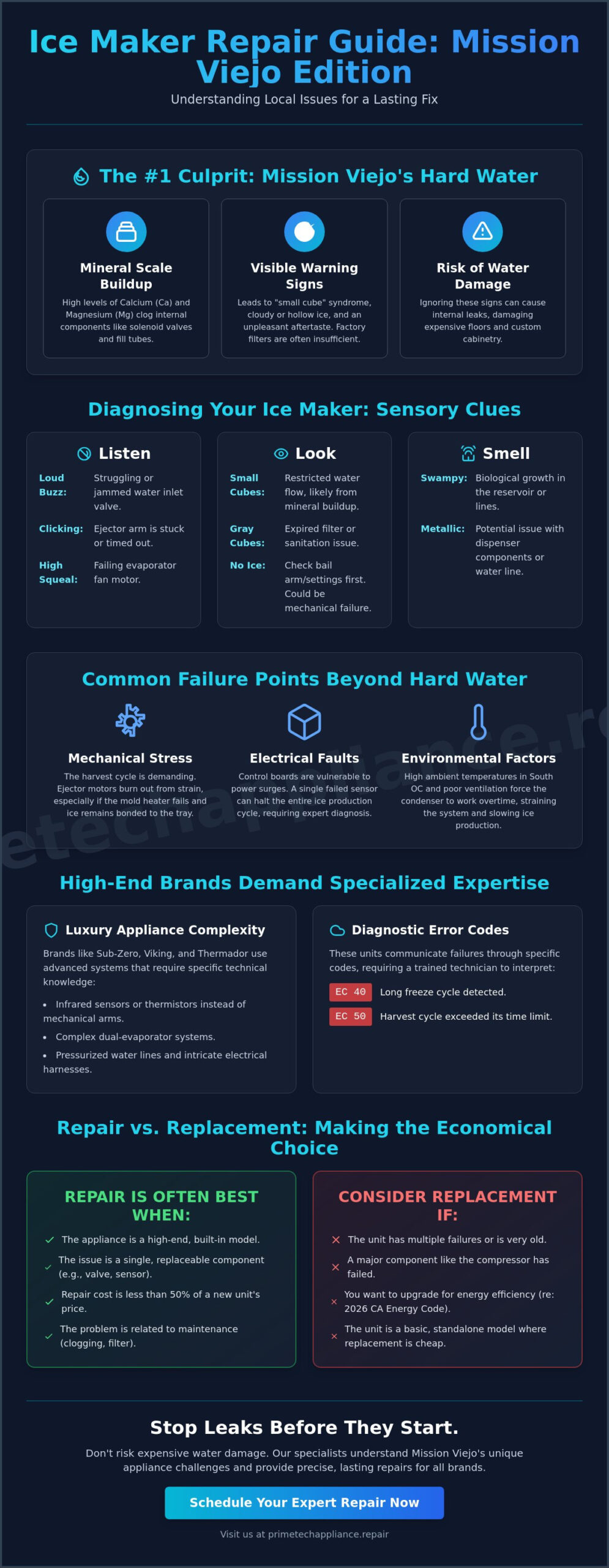 Expert Ice Maker Repair in Mission Viejo: Fast Solutions for Every Brand