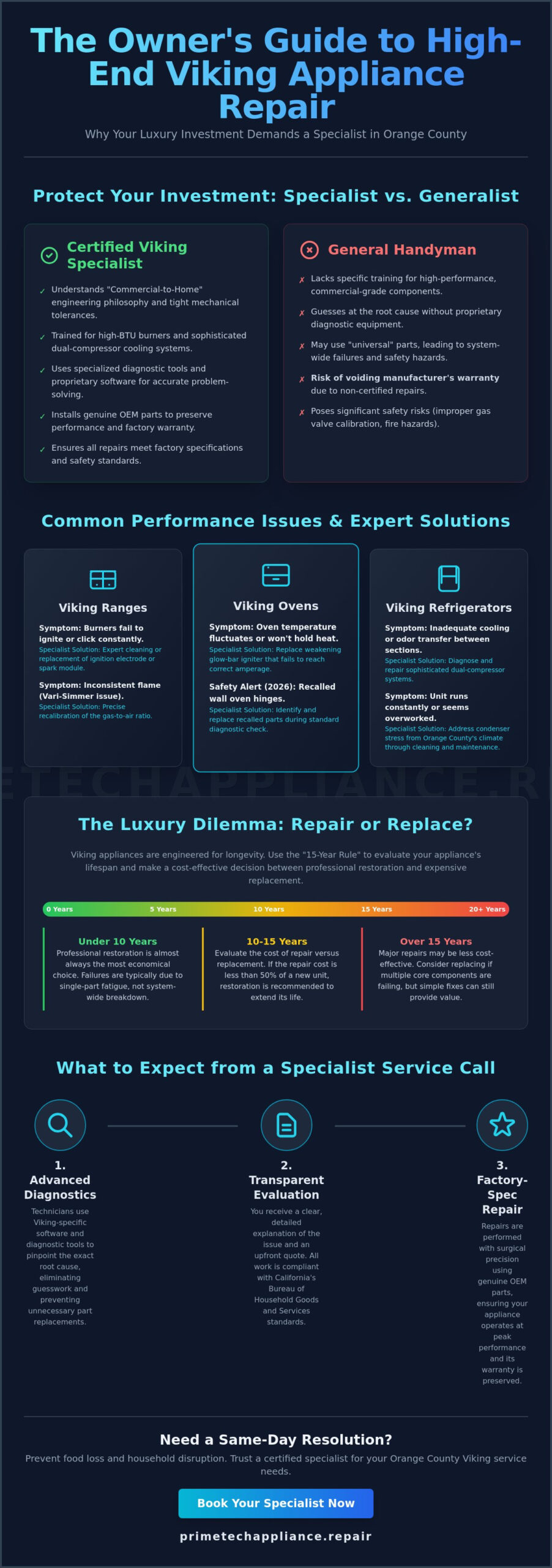 Viking Appliance Repair Specialist in Orange County: Expert Service for Luxury Kitchens